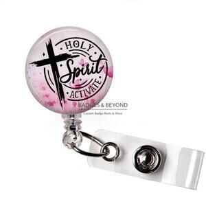 🔥✝️ Holy Spirit Activate Badge Reel | Christian Retractable ID Holder